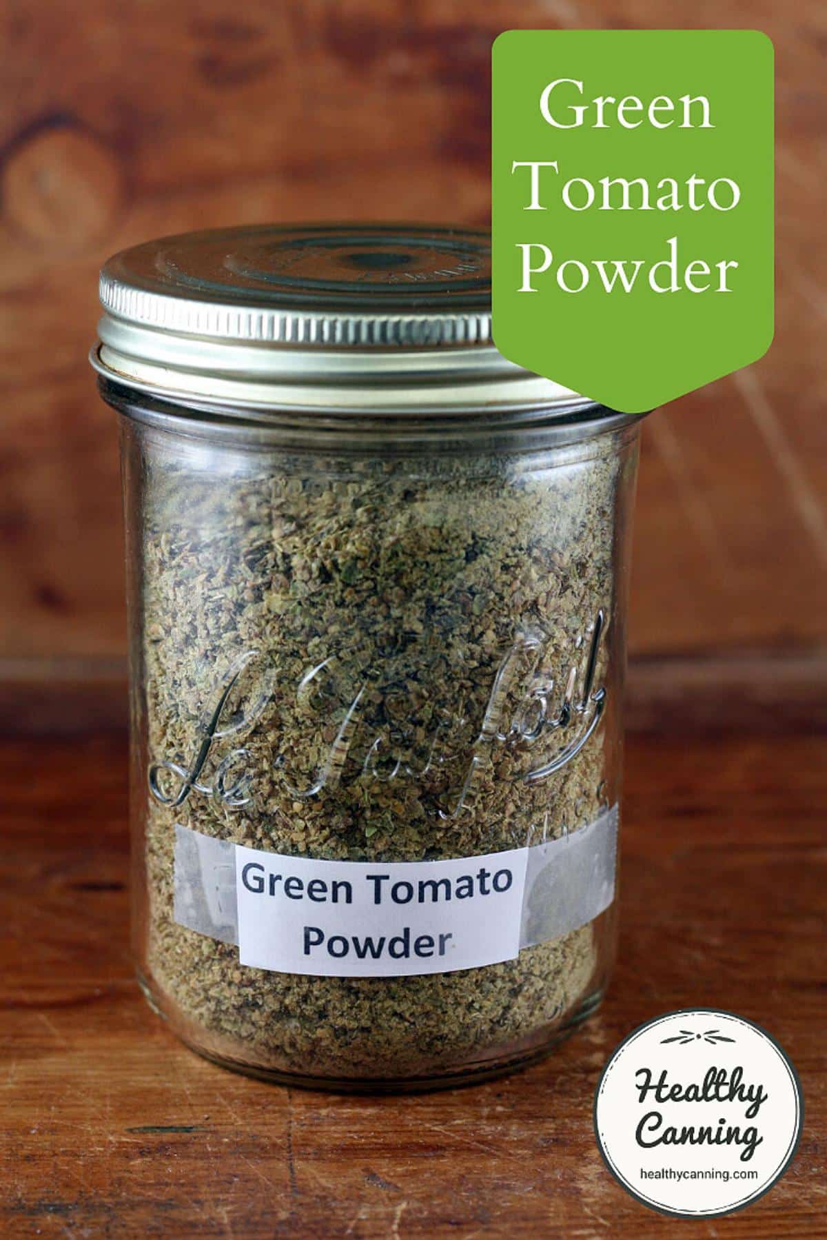Dried green tomato powder